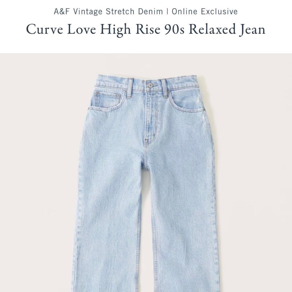 Curve love high rise 90’s vintage jeans